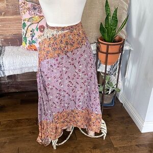 Anthropologie Floral Patchwork Skirt